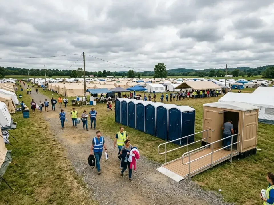 disaster-relief-camp-restrooms-010 — frequently asked questions, Dumpster & Portable Bathrooms Rental in Helena Valley South…